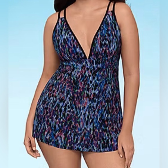 Trimshaper Other - Trimshaper Plus Size Tracey Swim Dress